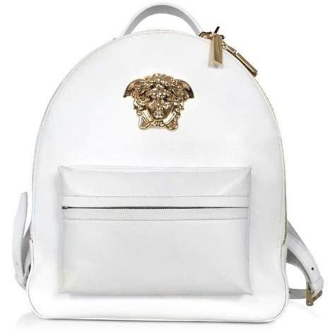 versace white leather backpack|Versace with backpack macy's.